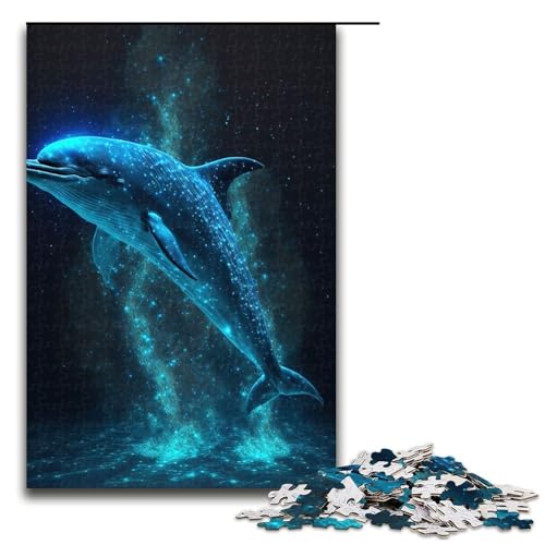 Puzzle 1000 Teile Delphin Weltraum Puzzle für Erwachsene aus Holz Lernspiel Herausforderungsspielzeug 75 x 50 cm Puzzle 1000 Teile Delphin Weltraum Puzzle für Erwachsene aus Holz Lernspiel Herausforderungsspielzeug 75 x 50 cm von QSYFNBZL