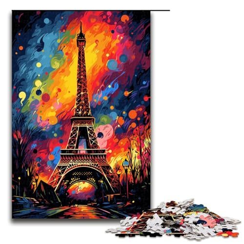 Puzzle 1000 Teile Der Eiffelturm ist von Spritzern umgeben im Stil Puzzle für Erwachsene aus Holz Lernspiel Herausforderungsspielzeug 75x50cm Puzzle 1000 Teile Der Eiffelturm ist von Spritzern umgeben im Stil Puzzle für Erwachsene aus Holz Lernspiel Herausforderungsspielzeug 75x50cm von QSYFNBZL
