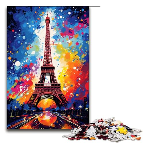 Puzzle 1000 Teile Der Eiffelturm ist von Spritzern umgeben im Stil Puzzle für Erwachsene aus Holz Lernspiel Herausforderungsspielzeug 75x50cm Puzzle 1000 Teile Der Eiffelturm ist von Spritzern umgeben im Stil Puzzle für Erwachsene aus Holz Lernspiel Herausforderungsspielzeug 75x50cm von QSYFNBZL