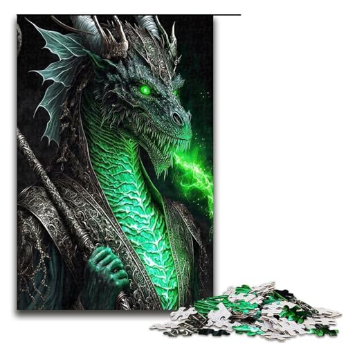 Puzzle 1000 Teile Drachen Puzzle für Erwachsene Holz Lernspiel Herausforderung Spielzeug 1000 PCS von QSYFNBZL