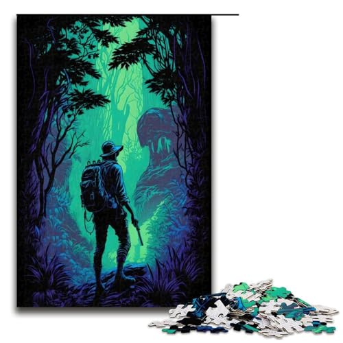 Puzzle 1000 Teile Dschungel Entdecker Abenteuerpuzzle für Erwachsene aus Holz Lernspiel Herausforderungsspielzeug 75 x 50 cm Puzzle 1000 Teile Dschungel Entdecker Abenteuerpuzzle für Erwachsene aus Holz Lernspiel Herausforderungsspielzeug 75 x 50 cm von QSYFNBZL