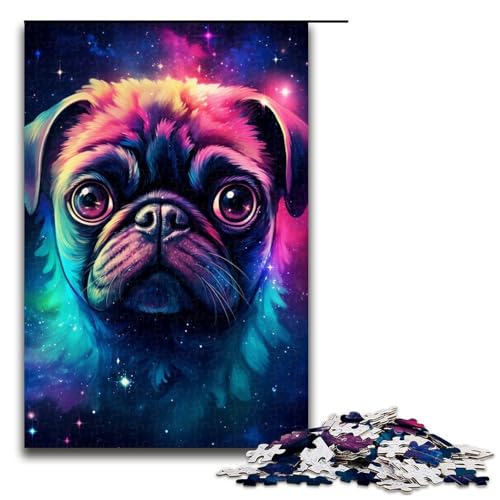 Puzzle 1000 Teile EIN herrlicher Hund Puzzle für Erwachsene Holz Lernspiel Herausforderung Spielzeug 75x50cm von QSYFNBZL