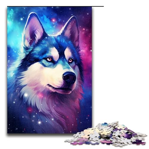 Puzzle 1000 Teile EIN herrlicher Hund Puzzle für Erwachsene Holz Lernspiel Herausforderung Spielzeug 75x50cm von QSYFNBZL