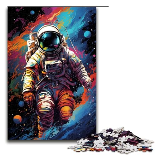 Puzzle 1000 Teile Fantasy Color Astronaut Puzzle für Erwachsene Holz Lernspiel Herausforderung Spielzeug 75x50cm Puzzle 1000 Teile Fantasy Color Astronaut Puzzle für Erwachsene Holz Lernspiel Herausforderung Spielzeug 75x50cm von QSYFNBZL