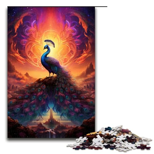 Puzzle 1000 Teile Farbiger Pfau Puzzle für Erwachsene aus Holz Lernspiel Herausforderungsspielzeug 75 x 50 cm Puzzle 1000 Teile Farbiger Pfau Puzzle für Erwachsene aus Holz Lernspiel Herausforderungsspielzeug 75 x 50 cm von QSYFNBZL