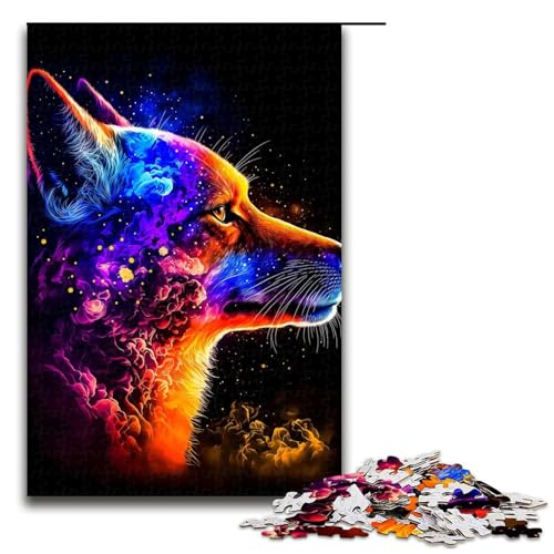 Puzzle 1000 Teile Fuchs Puzzle für Erwachsene Holz Lernspiel Herausforderung Spielzeug 75x50cm von QSYFNBZL