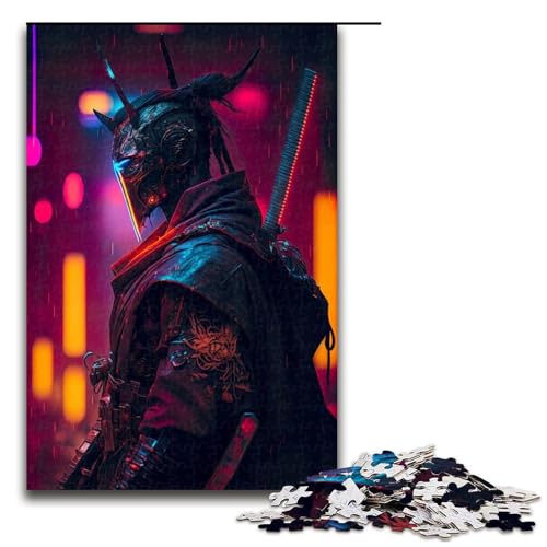 Puzzle 1000 Teile Future Man Puzzle für Erwachsene aus Holz Lernspiel Herausforderung Spielzeug 75x50cm von QSYFNBZL