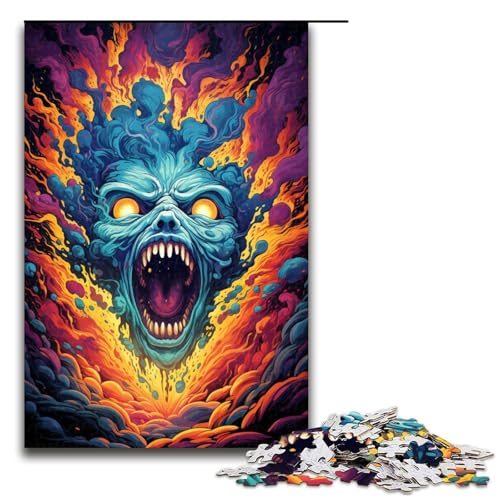 Puzzle 1000 Teile Gemälde von bunten Totenköpfen Puzzle für Erwachsene aus Holz Lernspiel Herausforderungsspielzeug 75x50cm Puzzle 1000 Teile Gemälde von bunten Totenköpfen Puzzle für Erwachsene aus Holz Lernspiel Herausforderungsspielzeug 75x50cm von QSYFNBZL