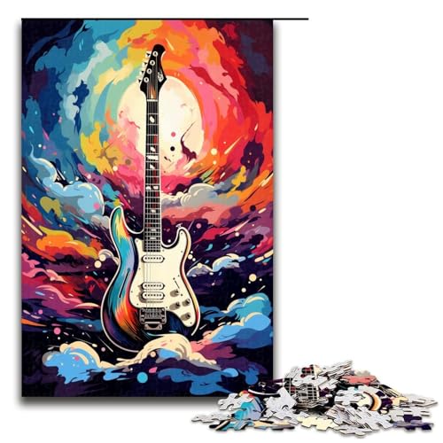 Puzzle 1000 Teile Gitarren sind von Spritzern umgeben Viele Bunte Puzzleteile für Erwachsene Lernspiel aus Holz Herausforderungsspielzeug 75 x 50 cm Puzzle 1000 Teile Gitarren sind von Spritzern umgeben Viele Bunte Puzzleteile für Erwachsene Lernspiel aus Holz Herausforderungsspielzeug 75 x 50 cm von QSYFNBZL