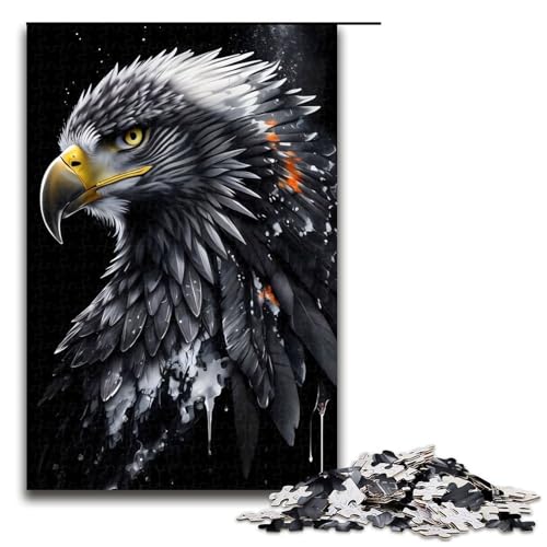 Puzzle 1000 Teile Grauadler Porträt Puzzle für Erwachsene aus Holz Lernspiel Herausforderungsspielzeug 75 x 50 cm Puzzle 1000 Teile Grauadler Porträt Puzzle für Erwachsene aus Holz Lernspiel Herausforderungsspielzeug 75 x 50 cm von QSYFNBZL