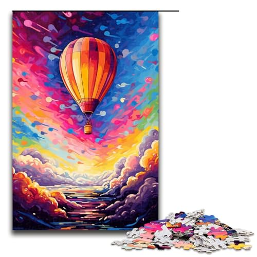 Puzzle 1000 Teile Heißluftballon ist von Spritzern umgeben Viele Farben Puzzle für Erwachsene Hölzernes Lernspiel Herausforderungsspielzeug 75 x 50 cm Puzzle 1000 Teile Heißluftballon ist von Spritzern umgeben Viele Farben Puzzle für Erwachsene Hölzernes Lernspiel Herausforderungsspielzeug 75 x 50 cm von QSYFNBZL