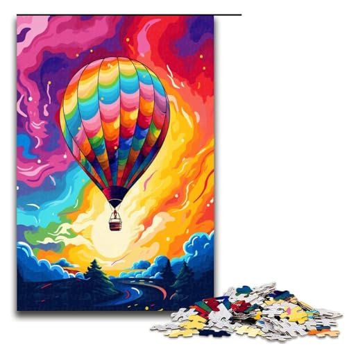 Puzzle 1000 Teile Heißluftballon ist von Spritzern umgeben Viele Farben Puzzle für Erwachsene Hölzernes Lernspiel Herausforderungsspielzeug 75 x 50 cm Puzzle 1000 Teile Heißluftballon ist von Spritzern umgeben Viele Farben Puzzle für Erwachsene Hölzernes Lernspiel Herausforderungsspielzeug 75 x 50 cm von QSYFNBZL