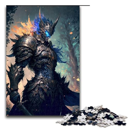 Puzzle 1000 Teile Himmlischer Krieger Puzzle für Erwachsene aus Holz Lernspiel Herausforderungsspielzeug 75x50cm von QSYFNBZL