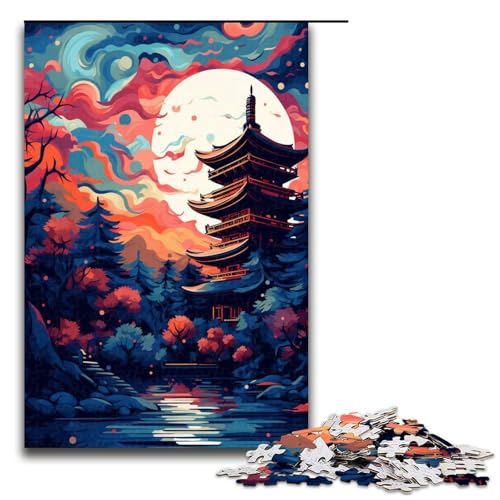 Puzzle 1000 Teile Japanischer Tempel ist von Spritzern umgeben Viele Farben Puzzle für Erwachsene Hölzernes Lernspiel Herausforderungsspielzeug 75 x 50 cm Puzzle 1000 Teile Japanischer Tempel ist von Spritzern umgeben Viele Farben Puzzle für Erwachsene Hölzernes Lernspiel Herausforderungsspielzeug 75 x 50 cm von QSYFNBZL