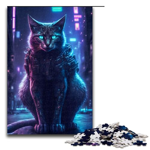 Puzzle 1000 Teile Katzenpuzzle für Erwachsene aus Holz Lernspiel Herausforderungsspielzeug 75 x 50 cm Puzzle 1000 Teile Katzenpuzzle für Erwachsene aus Holz Lernspiel Herausforderungsspielzeug 75 x 50 cm von QSYFNBZL