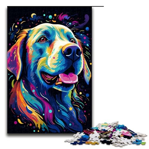 Puzzle 1000 Teile Labrador ist von Spritzern umgeben viele Bunte Puzzleteile für Erwachsene Lernspiel aus Holz Herausforderungsspielzeug 75 x 50 cm Puzzle 1000 Teile Labrador ist von Spritzern umgeben viele Bunte Puzzleteile für Erwachsene Lernspiel aus Holz Herausforderungsspielzeug 75 x 50 cm von QSYFNBZL