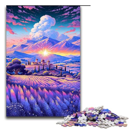 Puzzle 1000 Teile Lavendelfelder in der Provence Frankreich Puzzle für Erwachsene Lernspiel aus Holz Herausforderungsspielzeug 75 x 50 cm Puzzle 1000 Teile Lavendelfelder in der Provence Frankreich Puzzle für Erwachsene Lernspiel aus Holz Herausforderungsspielzeug 75 x 50 cm von QSYFNBZL