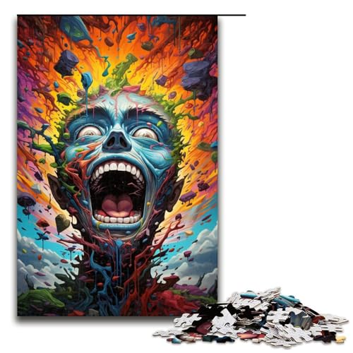 Puzzle 1000 Teile Malen Bunte Zombies Puzzle für Erwachsene Holz Lernspiel Herausforderung Spielzeug 75x50cm Puzzle 1000 Teile Malen Bunte Zombies Puzzle für Erwachsene Holz Lernspiel Herausforderung Spielzeug 75x50cm von QSYFNBZL