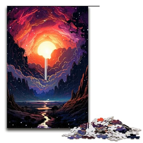 Puzzle 1000 Teile Malerei Bunte Landschaft Puzzle für Erwachsene Holz Lernspiel Herausforderungsspielzeug 75 x 50 cm Puzzle 1000 Teile Malerei Bunte Landschaft Puzzle für Erwachsene Holz Lernspiel Herausforderungsspielzeug 75 x 50 cm von QSYFNBZL