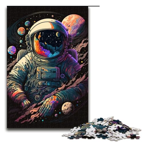 Puzzle 1000 Teile Neon Astronauten Puzzle für Erwachsene aus Holz Lernspiel Herausforderungsspielzeug 75 x 50 cm Puzzle 1000 Teile Neon Astronauten Puzzle für Erwachsene aus Holz Lernspiel Herausforderungsspielzeug 75 x 50 cm von QSYFNBZL