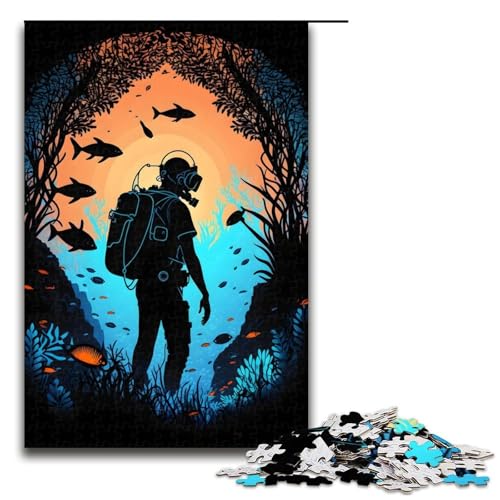 Puzzle 1000 Teile Ozeanforscher Abenteuerpuzzle für Erwachsene aus Holz Lernspiel Herausforderungsspielzeug 75 x 50 cm Puzzle 1000 Teile Ozeanforscher Abenteuerpuzzle für Erwachsene aus Holz Lernspiel Herausforderungsspielzeug 75 x 50 cm von QSYFNBZL