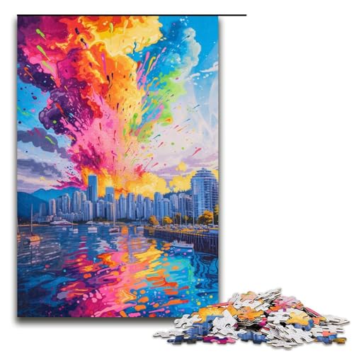 Puzzle 1000 Teile Psychedelic Mooring Puzzle für Erwachsene Holz Lernspiel Herausforderung Spielzeug 75x50cm Puzzle 1000 Teile Psychedelic Mooring Puzzle für Erwachsene Holz Lernspiel Herausforderung Spielzeug 75x50cm von QSYFNBZL