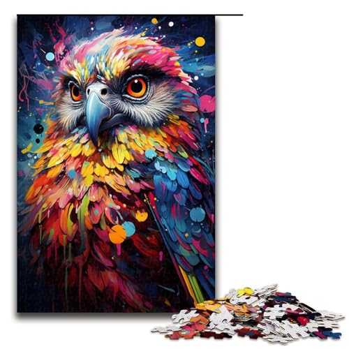 Puzzle 1000 Teile Psychedelisches Gemälde Bunter Papagei Puzzle für Erwachsene Holz Lernspiel Herausforderungsspielzeug 75 x 50 cm Puzzle 1000 Teile Psychedelisches Gemälde Bunter Papagei Puzzle für Erwachsene Holz Lernspiel Herausforderungsspielzeug 75 x 50 cm von QSYFNBZL