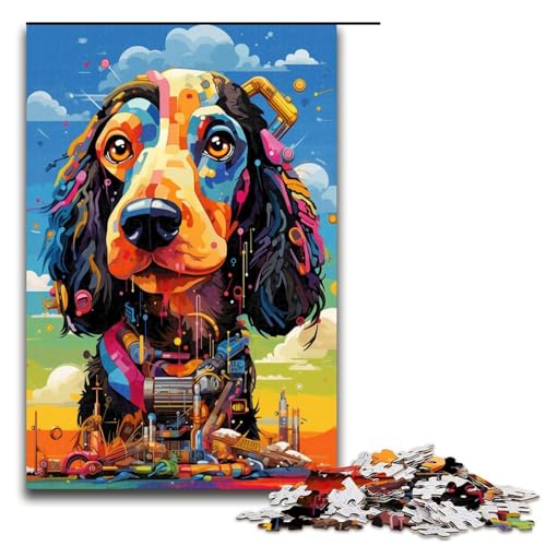 Puzzle 1000 Teile Roboter Dackel von SplattersLots Dickes farbiges Puzzle für Erwachsene Lernspiel aus Holz Herausforderungsspielzeug 75 x 50 cm Puzzle 1000 Teile Roboter Dackel von SplattersLots Dickes farbiges Puzzle für Erwachsene Lernspiel aus Holz Herausforderungsspielzeug 75 x 50 cm von QSYFNBZL