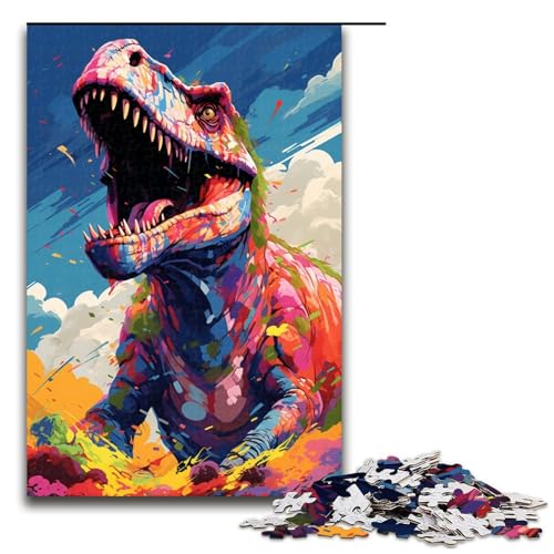 Puzzle 1000 Teile Roboter Dinosaurier von SplattersLots Dickes farbiges Puzzle für Erwachsene Lernspiel aus Holz Herausforderungsspielzeug 75 x 50 cm Puzzle 1000 Teile Roboter Dinosaurier von SplattersLots Dickes farbiges Puzzle für Erwachsene Lernspiel aus Holz Herausforderungsspielzeug 75 x 50 cm von QSYFNBZL
