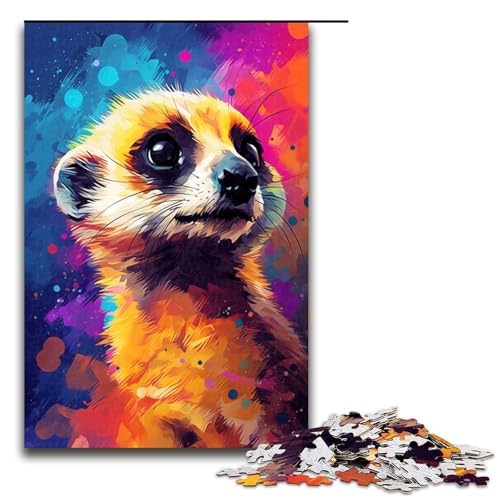 Puzzle 1000 Teile Roboter Erdmännchen von SplattersLots Dickes buntes Puzzle für Erwachsene Lernspiel aus Holz Herausforderungsspielzeug 75 x 50 cm Puzzle 1000 Teile Roboter Erdmännchen von SplattersLots Dickes buntes Puzzle für Erwachsene Lernspiel aus Holz Herausforderungsspielzeug 75 x 50 cm von QSYFNBZL