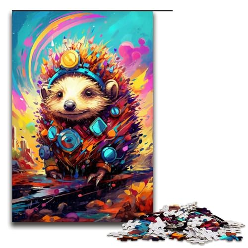 Puzzle 1000 Teile Roboter Igel von SplattersLots Dickes buntes Puzzle für Erwachsene Lernspiel aus Holz Herausforderungsspielzeug 75 x 50 cm Puzzle 1000 Teile Roboter Igel von SplattersLots Dickes buntes Puzzle für Erwachsene Lernspiel aus Holz Herausforderungsspielzeug 75 x 50 cm von QSYFNBZL