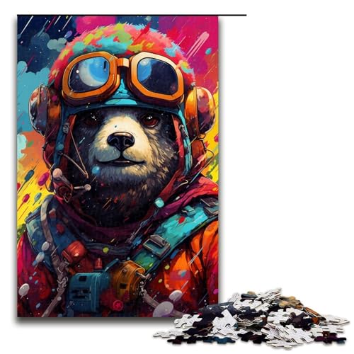 Puzzle 1000 Teile Roboter Koala von SplattersLots of Thick Coloured Cloud Puzzle für Erwachsene Holz Lernspiel Herausforderungsspielzeug 75 x 50 cm von QSYFNBZL