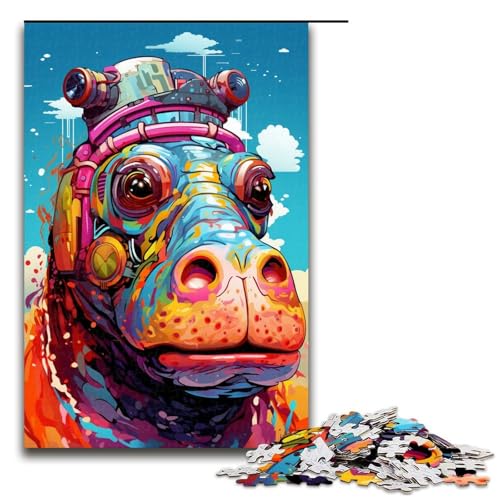 Puzzle 1000 Teile Roboter Nilpferd von SplattersLots of Thick Coloured Cloud Puzzle für Erwachsene Holz Lernspiel Herausforderungsspielzeug 75 x 50 cm Puzzle 1000 Teile Roboter Nilpferd von SplattersLots of Thick Coloured Cloud Puzzle für Erwachsene Holz Lernspiel Herausforderungsspielzeug 75 x 50 cm von QSYFNBZL
