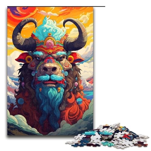 Puzzle 1000 Teile Roboter Yak von SplattersLots of Thick Coloured Clouds Puzzle für Erwachsene aus Holz Lernspiel Herausforderungsspielzeug 1000 Teile Puzzle 1000 Teile Roboter Yak von SplattersLots of Thick Coloured Clouds Puzzle für Erwachsene aus Holz Lernspiel Herausforderungsspielzeug 1000 Teile von QSYFNBZL