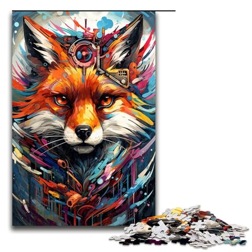 Puzzle 1000 Teile Roboterfuchs von SplattersLots of Thick Coloured Clouds Puzzle für Erwachsene Lernspiel aus Holz Herausforderungsspielzeug 75 x 50 cm Puzzle 1000 Teile Roboterfuchs von SplattersLots of Thick Coloured Clouds Puzzle für Erwachsene Lernspiel aus Holz Herausforderungsspielzeug 75 x 50 cm von QSYFNBZL