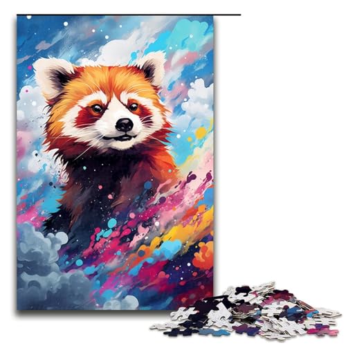 Puzzle 1000 Teile Roter Panda und Schmetterling von SplattersLots buntes Puzzle für Erwachsene Lernspiel aus Holz Herausforderungsspielzeug 75 x 50 cm Puzzle 1000 Teile Roter Panda und Schmetterling von SplattersLots buntes Puzzle für Erwachsene Lernspiel aus Holz Herausforderungsspielzeug 75 x 50 cm von QSYFNBZL