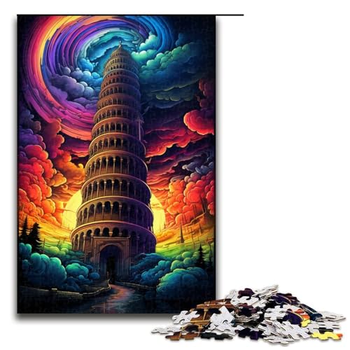 Puzzle 1000 Teile Schiefer Turm von Pisa Italien Puzzle für Erwachsene Lernspiel aus Holz Herausforderungsspielzeug 75 x 50 cm Puzzle 1000 Teile Schiefer Turm von Pisa Italien Puzzle für Erwachsene Lernspiel aus Holz Herausforderungsspielzeug 75 x 50 cm von QSYFNBZL