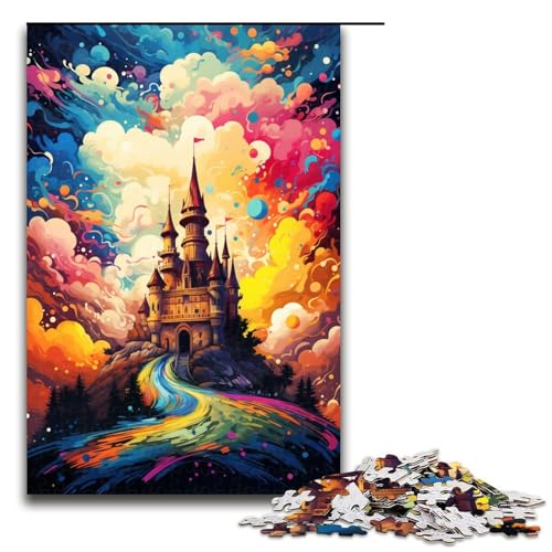Puzzle 1000 Teile Schloss ist von Spritzern umgeben viele Bunte Puzzles für Erwachsene Lernspiel aus Holz Herausforderungsspielzeug 75 x 50 cm Puzzle 1000 Teile Schloss ist von Spritzern umgeben viele Bunte Puzzles für Erwachsene Lernspiel aus Holz Herausforderungsspielzeug 75 x 50 cm von QSYFNBZL