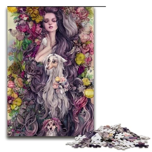 Puzzle 1000 Teile Schöne Hundegöttin Puzzle für Erwachsene aus Holz Lernspiel Herausforderungsspielzeug 75x50cm Puzzle 1000 Teile Schöne Hundegöttin Puzzle für Erwachsene aus Holz Lernspiel Herausforderungsspielzeug 75x50cm von QSYFNBZL