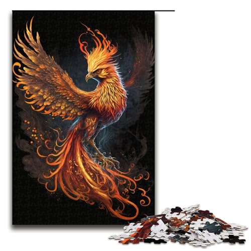 Puzzle 1000 Teile Schwarzer Phönix Puzzle für Erwachsene aus Holz Lernspiel Herausforderungsspielzeug 75x50cm Puzzle 1000 Teile Schwarzer Phönix Puzzle für Erwachsene aus Holz Lernspiel Herausforderungsspielzeug 75x50cm von QSYFNBZL