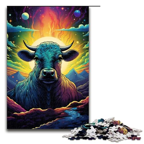 Puzzle 1000 Teile Symphony Cow14 Puzzle für Erwachsene aus Holz Lernspiel Herausforderungsspielzeug 75 x 50 cm Puzzle 1000 Teile Symphony Cow14 Puzzle für Erwachsene aus Holz Lernspiel Herausforderungsspielzeug 75 x 50 cm von QSYFNBZL