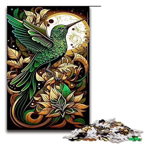 Puzzle 1000 Teile Tierpuzzle für Erwachsene aus Holz Lernspiel Herausforderungsspielzeug 75 x 50 cm von QSYFNBZL