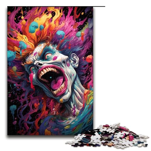 Puzzle 1000 Teile Verrücktes buntes Dämonen Puzzle für Erwachsene aus Holz Lernspiel Herausforderungsspielzeug 75 x 50 cm Puzzle 1000 Teile Verrücktes buntes Dämonen Puzzle für Erwachsene aus Holz Lernspiel Herausforderungsspielzeug 75 x 50 cm von QSYFNBZL