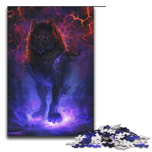 Puzzle 1000 Teile Wolf Puzzle für Erwachsene Holz Lernspiel Herausforderung Spielzeug 75x50cm Puzzle 1000 Teile Wolf Puzzle für Erwachsene Holz Lernspiel Herausforderung Spielzeug 75x50cm von QSYFNBZL