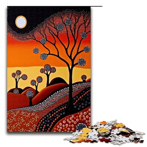 Puzzle 1000 Teile Wüstenoase Australisches Puzzle für Erwachsene aus Holz Lernspiel Herausforderungsspielzeug 75 x 50 cm Puzzle 1000 Teile Wüstenoase Australisches Puzzle für Erwachsene aus Holz Lernspiel Herausforderungsspielzeug 75 x 50 cm von QSYFNBZL