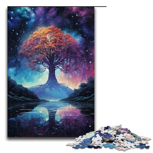 Puzzle 1000 Teile bunter Weltbaum Puzzle für Erwachsene aus Holz Lernspiel Herausforderungsspielzeug 75 x 50 cm Puzzle 1000 Teile bunter Weltbaum Puzzle für Erwachsene aus Holz Lernspiel Herausforderungsspielzeug 75 x 50 cm von QSYFNBZL