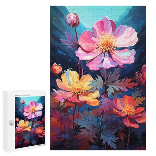Puzzle 1000 Teile buntes psychedelisches Alpen Fingerkraut Puzzle für Erwachsene Lernspiel aus Holz Herausforderungsspielzeug 75 x 50 cm Puzzle 1000 Teile buntes psychedelisches Alpen Fingerkraut Puzzle für Erwachsene Lernspiel aus Holz Herausforderungsspielzeug 75 x 50 cm von QSYFNBZL