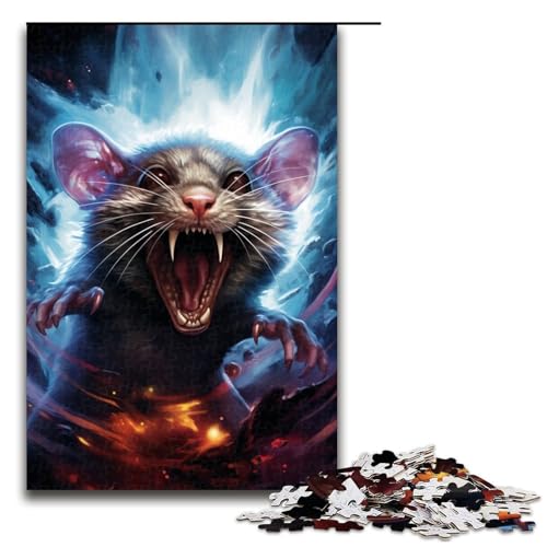 Puzzle 1000 Teile buntes psychedelisches Maus Puzzle für Erwachsene hölzernes Lernspiel Herausforderungsspielzeug 75 x 50 cm Puzzle 1000 Teile buntes psychedelisches Maus Puzzle für Erwachsene hölzernes Lernspiel Herausforderungsspielzeug 75 x 50 cm von QSYFNBZL
