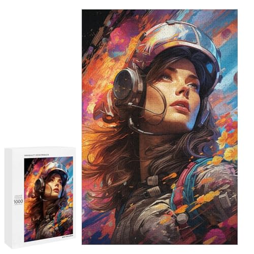 Puzzle 1000 Teile buntes psychedelisches Piloten Puzzle für Erwachsene hölzernes Lernspiel Herausforderungsspielzeug 75 x 50 cm Puzzle 1000 Teile buntes psychedelisches Piloten Puzzle für Erwachsene hölzernes Lernspiel Herausforderungsspielzeug 75 x 50 cm von QSYFNBZL