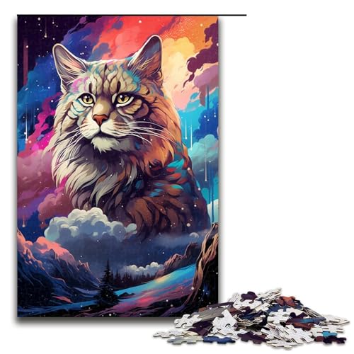 Puzzle 1000 Teile buntes und hübsches Katzen Puzzle für Erwachsene hölzernes Lernspiel Herausforderungsspielzeug 75 x 50 cm Puzzle 1000 Teile buntes und hübsches Katzen Puzzle für Erwachsene hölzernes Lernspiel Herausforderungsspielzeug 75 x 50 cm von QSYFNBZL